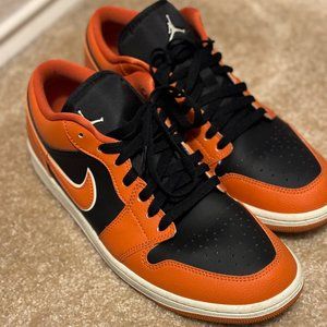 Jordan 1 'Sport Spice' (Orange & Black) - W 12 (No box)
